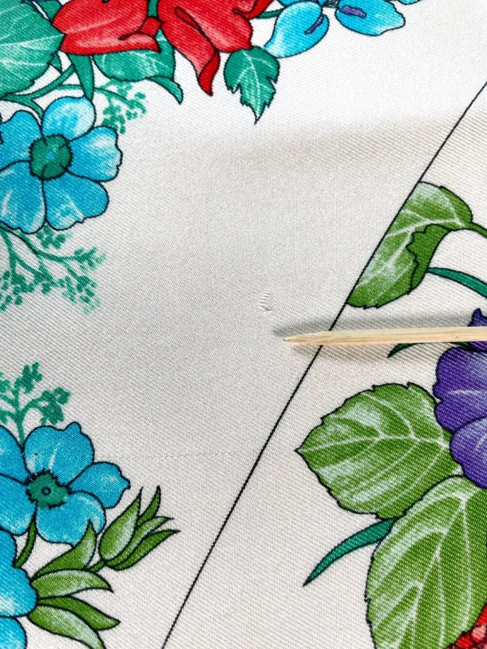Vintage Christian Dior Floral Silk Scarf | Made in Italy